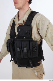 Reece Bates Contractor A pose 1 army vest upper body…